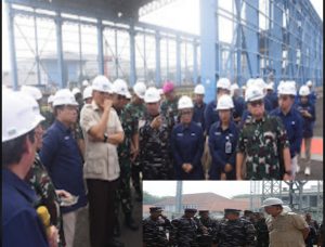 Pangkoarmada II Dampingi Menhan RI Tinjau Proyek Strategis Pertahanan di Surabaya