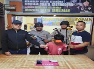 Polsek Kunto Darussalam Tangkap Kurir Narkoba di Perkebunan Sawit Muara Dilam