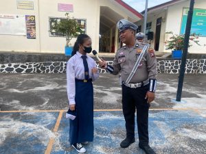 SMPN 15 Tanjungpinang Kehadiran Polisi, Sat Lantas Polresta Tanjungpinang: Sosialisasi Keselamatan Berlalu Lintas