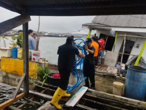 BPBD Tanjungpinang Gerak Cepat Evakuasi Penghuni Rumah Sewa Ambruk, Ibu Hamil Jadi Korban