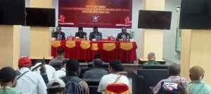 KPUD Deiyai Gelar Rapat Pleno Terbuka Penetapan Bupati dan Wakil Bupati Terpilih 2024