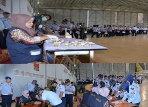 Perang Lawan Narkoba, Prajurit Lanud Sultan Hasanuddin Jalani Tes Urine Ketat