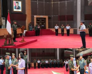 Kasum TNI Terima Laporan Korps Kenaikan Pangkat 32 Perwira Tinggi TNI