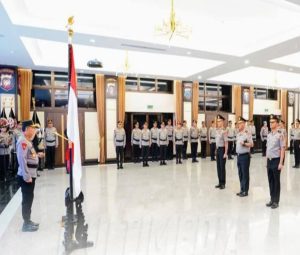 Kapolri Pimpin Upacara Kenaikan Pangkat Pati Polri di Mabes Polri