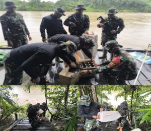 Bravo! Satgas Pantas RI-Mly Yonzipur 8/SMG Gagalkan Penyelundupan Miras Ilegal di Perbatasan!