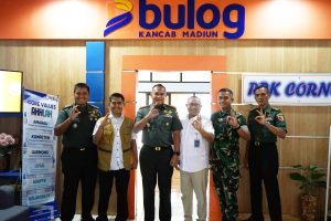 Danrem 081/DSJ Bahas Percepatan Serapan Gabah dengan Bulog Madiun