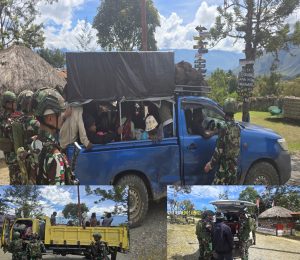 Jaga Stabilitas Keamanan, Satgas Yonif 641/Bru Gelar Sweeping di Distrik Napua