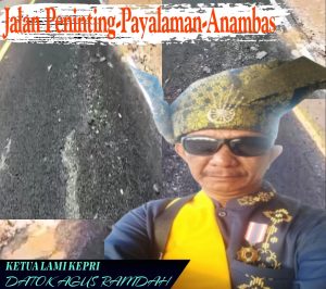 Proyek Jalan Rp 58 Miliar di Anambas Disorot, Tok Agus: Pihak Berwenang Segera Turun, Jangan Jadi Penonton Setia!