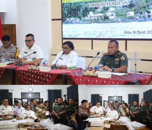 Jelang PSU di Magetan, Danrem Rapat Koordinasi dengan Wamendagri