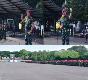Dankormar Pimpin Apel Kesiapan Serentak: Marinir Benteng Kokoh NKRI