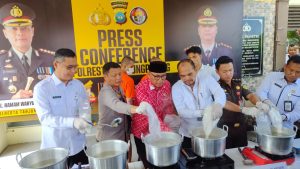 Polresta Tanjungpinang Musnahkan Hampir 10 Kg Narkoba, Cegah Kerusakan 50 Ribu Jiwa
