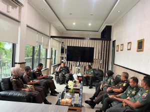 Wakili Dandim, Kasdim 0315/Tanjungpinang Terima Kunjungan Kerja Aspidmil Kejati Riau