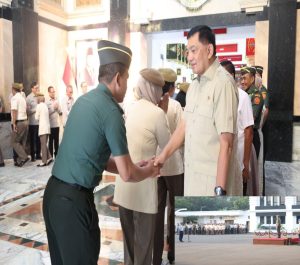 Menhan Sjafrie Sjamsoeddin Pimpin Halalbihalal Idulfitri 1446 H di Kemhan