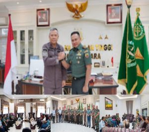 Pangdam I/BB Bahas Penguatan Sinergi Penegakan Hukum dengan Kajati Sumut dan Ketua PT Medan