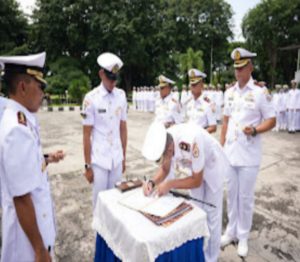 Empat Kapal Perang Unsur Satran Koarmada II Alami Pergantian Komandan