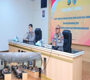 Wakapolda Kepri Pimpin Audit Kinerja Tahap I TA 2025, Tekankan Evaluasi dan Profesionalisme