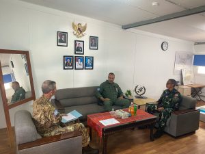 Pererat Sinergi, Kolonel Allan dan Kolonel Pavia Bahas Dukungan Akomodasi di UNIFIL HQ