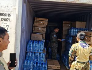 Tingkatkan kesiapsiagaan, Staf Logistik FHQSU melakukan pengecekan shelter dan CRP