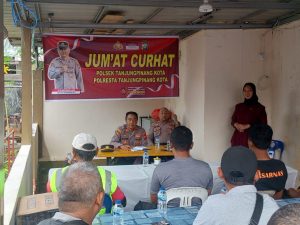 Jumat Curhat Polsek Tanjungpinang Kota, Tukang Parkir Keluhkan Warga Enggan Bayar Retribusi