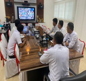 Lapas Batam Ikuti Rapat Evaluasi Kinerja Nasional Kemenkumham Secara Virtual