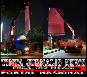 Pemko dan BP Batam Bersama Kejari Batam Kawal Pembongkaran Reklame Secara Mandiri