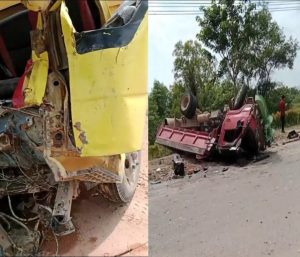 Satu Tewas, Dua Luka-Luka dalam Tabrakan Maut Dua Truk di Jalan PT BAI Bintan