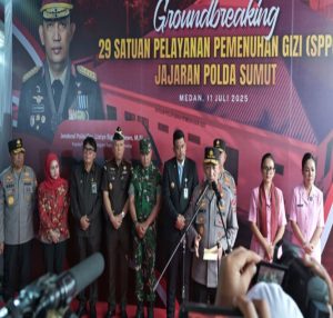 Gubernur Sumut Dampingi Kapolri Groundbreaking 29 Dapur Gizi Gratis: Dukung Penuh Program MBG