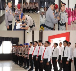 Sertijab Wakapolres dan Kasatpolairud, Kapolres Lingga Tekankan Jabatan Adalah Amanah