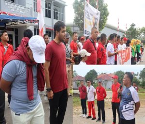 Bersatu Dalam Langkah, Berkibar Dalam Semangat: Gerak Jalan Sehat Meriahkan Hut RI ke-80 di Lapas Narkotika Tanjungpinang