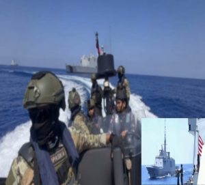 Perdana! KRI Brawijaya-320 Gelar Latihan Bersama Angkatan Laut Mesir di Laut Mediterania