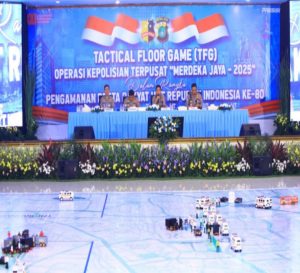 Polri Gelar Tactical Floor Game Pengamanan HUT RI ke-80 di Istana Negara