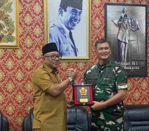 Penguatan Sinergi, Wali Kota Lis Darmansyah Terima Audiensi Panglima Kunto Arief Wibowo