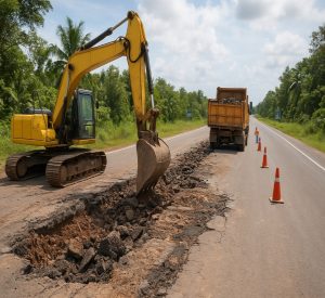 Pemprov Kepri Fokus Perbaiki Jalan Nusantara KM 13, Anggaran Dikucurkan Hingga Akhir November