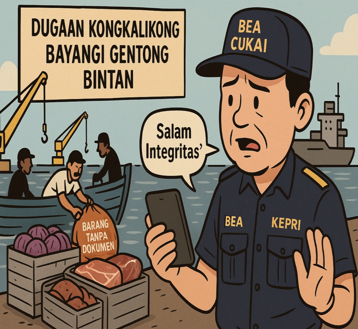 Dugaan Kongkalikong Bayangi Aktivitas di Pelabuhan Tikus Gentong Bintan, Bea Cukai Kepri Belum Tunjukkan Langkah Tegas