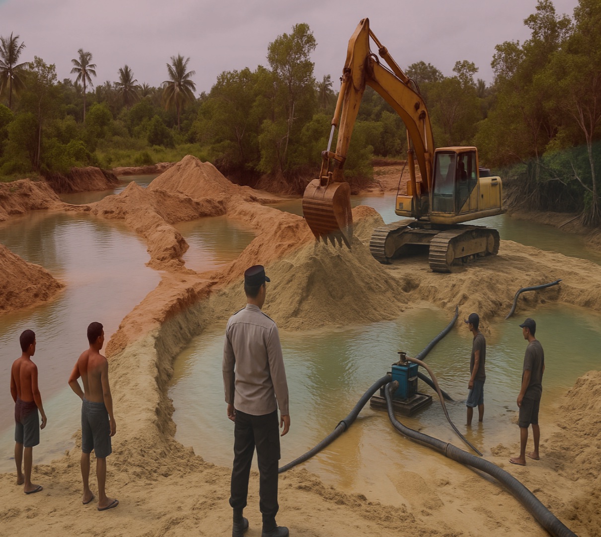 Instruksi Presiden Jelas: Kapolres Bintan Wajib Sikat Tambang Pasir Ilegal, Jangan Ada Pembiaran