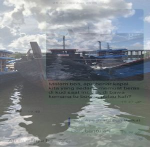 Kapal Milik AP Angkut Beras ke Luar Daerah Tanpa Dokumen, Oknum Kuat Diduga Jadi Mediator Media