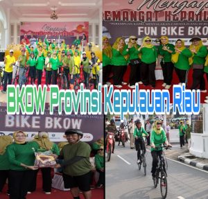 Semangat Kepahlawanan di Bumi Segantang Lada, BKOW Kepri Kayuh Kebersamaan Lewat Sepeda Santai 2025   