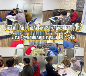 Kejari Bintan Serahkan Tersangka dan Barang Bukti Dugaan Korupsi PNBP Jasa Kepelabuhanan Kapal RIG Setia ke Jaksa Penuntut Umum   