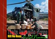 Satgas Gulbencal Yonif 122/TS Dam I/BB Salurkan Bantuan Logistik Jalur Udara ke Wilayah Terisolasi Tapteng