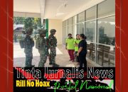 Karya Bakti Satgas Yonif 521/DY Percantik Lingkungan Puskesmas Benawa