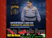 Kapolri Mutasi 4 Irjen dan 15 Brigjen Pol Januari 2026, Bagian dari Penyegaran Organisasi