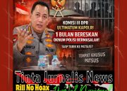Komisi III DPR RI Ultimatum Kapolri: Satu Bulan Bereskan Oknum Polisi Bermasalah, Siap Tarik ke Patsus?