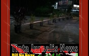 Sehari Setelah Pembongkaran, Lahan Depan Pabrik Teh Prendjak Kembali Ditata Pemilik dengan Deretan Bunga