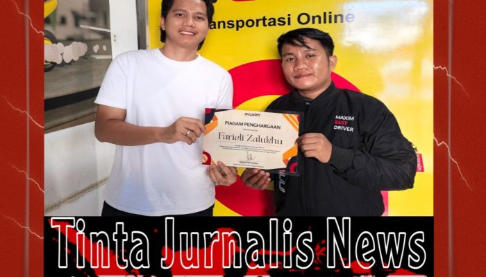 Maxim Apresiasi Mitra Driver di Batam yang Selamatkan Penumpang dari Upaya Bunuh Diri