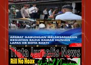 Razia Gabungan dan Tes Urine Napi di Lapas Kota Bakti, Hasilnya Nihil Narkoba