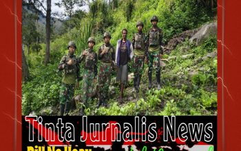 Perkuat Ketahanan Pangan, Satgas Yonif 521/DY Bantu Warga Berkebun di Kurima