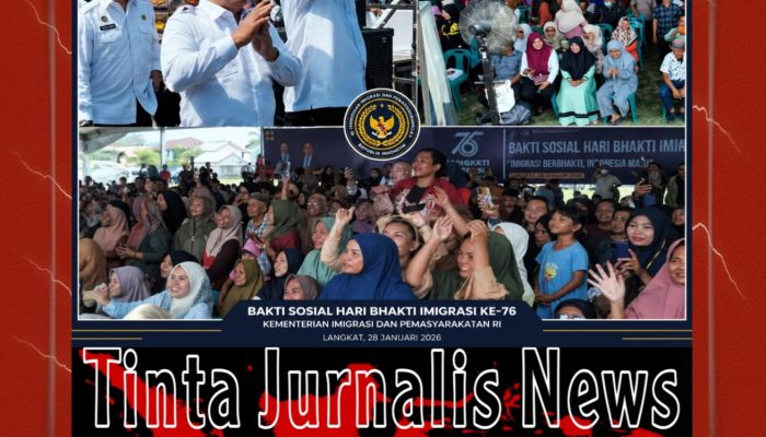 Bakti Sosial Hari Bhakti Imigrasi ke-76 Digelar di Langkat, Menteri Agus Andrianto Turun Langsung Serahkan Bantuan