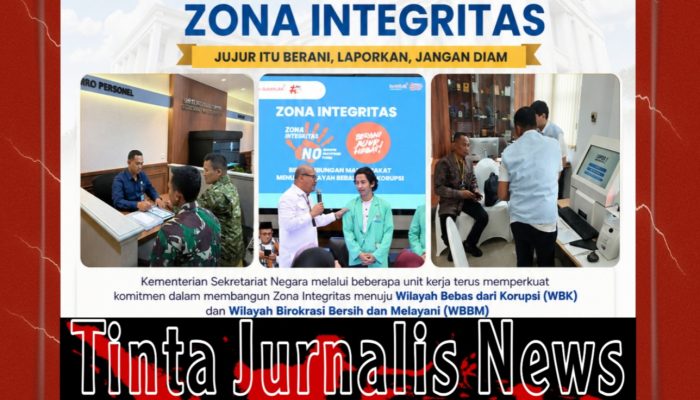 Kemensetneg Perkuat Zona Integritas, Wujudkan Pelayanan Publik Bersih dan Profesional