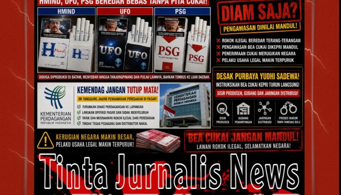 Bea Cukai Kepri Diduga “Mandul”? Rokok Ilegal Hmind, UFO, dan PSG Merajalela, Kemendag Didesak Turun Tangan