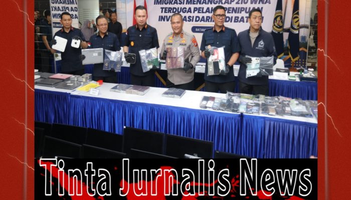 210 WNA Diduga Jaringan Online Scam Internasional Digerebek di Batam, Aparat Sita Ratusan HP dan Komputer